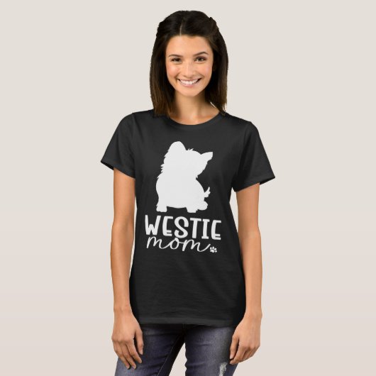 Westie Mama T-Shirt (Vorne ganz)