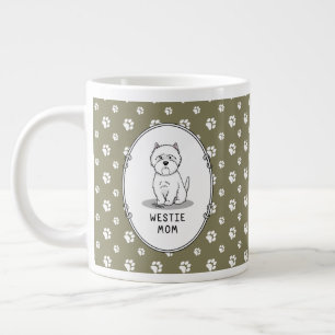 Westie Mama - West Highland White Terrier Dog Mama Jumbo-Tasse