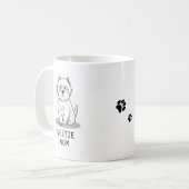 Westie Mama - West Highland White Terrier Dog Mama Kaffeetasse (Vorderseite Links)