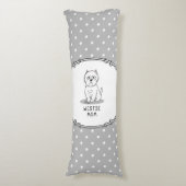 Westie Mama - West Highland White Terrier Dog Mama Seitenschläferkissen (Vorderseite Vertikal)