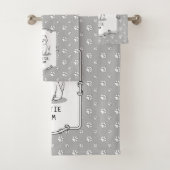 Westie Mama - West Highland White Terrier Mama Badhandtuch Set (Insitu)