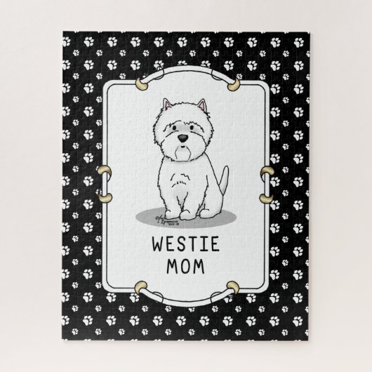 Westie Mama - West Highland White Terrier Mama Puzzle (Vertikal)