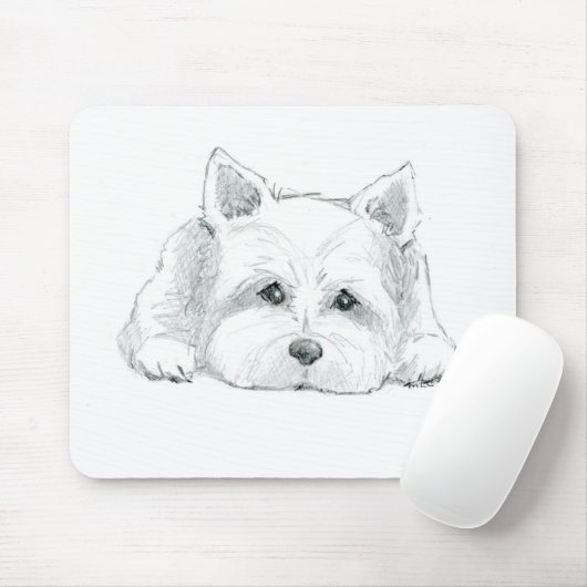 Westie-Mauspad Mousepad (Mit Mouse)