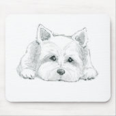 Westie-Mauspad Mousepad (Vorne)