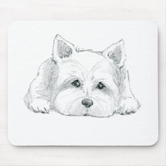 Westie-Mauspad Mousepad (Vorne)