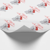 Westie Merry Christmas Geschenkpapier (Ecke)