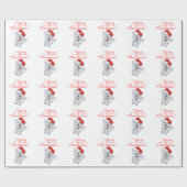 Westie Merry Christmas Geschenkpapier (Flach)