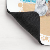 Westie mit Cairn Terriers am Strand Mousepad (Ecke)