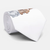 Westie mit einem braunen Cairn Terrier Krawatte (Gerollt)