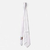 Westie mit einem braunen Cairn Terrier Krawatte (Rückseite)