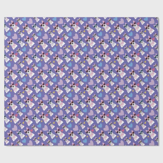 Westie mit Herz-Sonnenbrille Geschenkpapier (Flach)