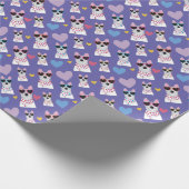 Westie mit Herz-Sonnenbrille Geschenkpapier (Ecke)