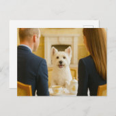 Westie mit Royal Tea Postcard Postkarte (Vorne/Hinten)