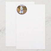 Westie mit Sailboats Briefpapier (Vorne/Hinten)