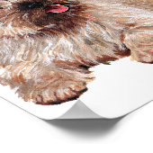 Westie mit zwei Cairn Terriers Poster (Ecke)