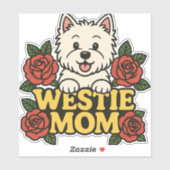 Westie Mom Aufkleber (Blatt)