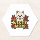 Westie Mom Untersetzer (Vorderseite)