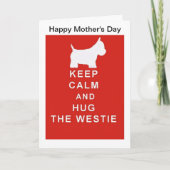 Westie Mother's Day Card Mum Mama Ehefrau Behalt C Karte (Vorderseite)
