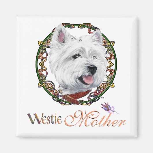 Westie Mother's Day Magnet (Vorne)