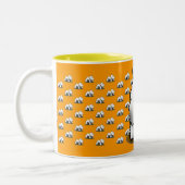 Westie Muster-Tasse Zweifarbige Tasse (Links)