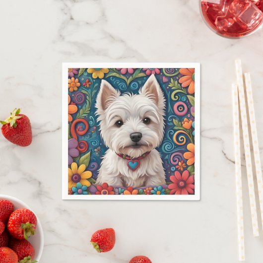 Westie napkins serviette (Beispiel)