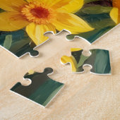 Westie Narzissengarten Kunst Puzzle (Seite)