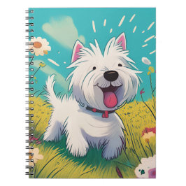Westie Notizbuch - Westie lebt sein bestes Leben. Notizblock