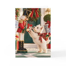Westie Nussknacker-Weihnachtskarte