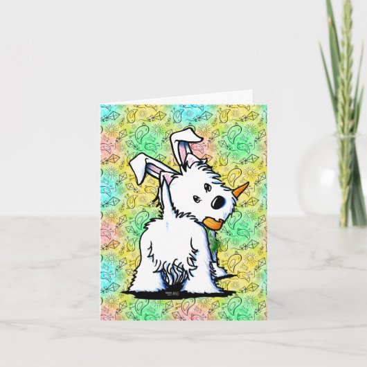 Westie Oaster Card Feiertagskarte (Vorderseite)