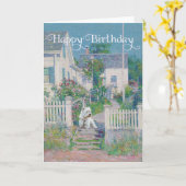 Westie on Guard Karte (Gelbe Blume)