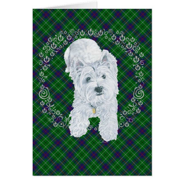 Westie on Tartan (Vorne)