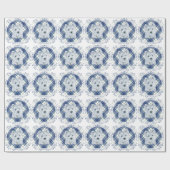 Westie on Tartan Geschenkpapier (Flach)