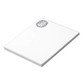 Westie on Tartan Notizblock (Rotiert)