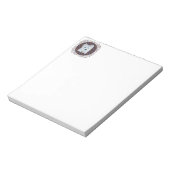 Westie on Tartan Notizblock (Rotiert)