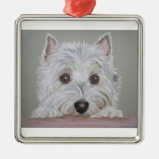 Westie Ornament Aus Metall