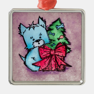 Westie Ornaments - Geschenke und Weihnachtsbaum - Ornament Aus Metall
