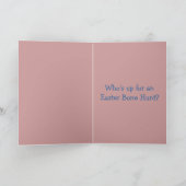 Westie - Ostersteinjagd, jemand? Feiertagskarte (Innenseite)