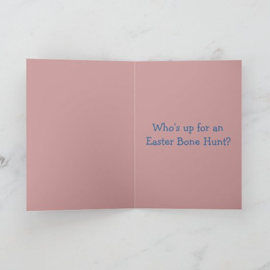 Westie - Ostersteinjagd, jemand? Feiertagskarte (Innenseite)