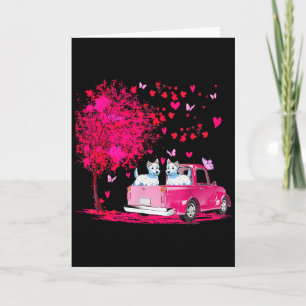 Westie-Paar-LKW Frohe Valentinstag-Geschenke Karte