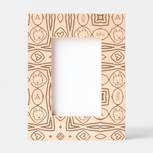 Westie Personalisiert Geätzte Rahmen (Vorderseite)