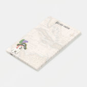 Westie Pirate Post-it Klebezettel (angewinkelt)