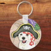 Westie Pirate Schlüsselanhänger (Vorderseite)