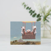 Westie Postcard Postkarte (Stehend Vorderseite)
