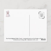 Westie Postcard Postkarte (Rückseite)