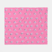 Westie Princess KiniArt Fleece Blanket (Vorderseite (Horizontal))