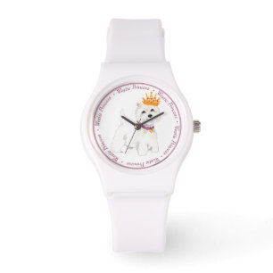 Westie Prinzessin Armbanduhr