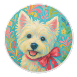 Westie Pull Knobs Keramikknauf