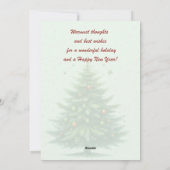 Westie Puppy Merry Christmas Card Feiertagskarte (Rückseite)