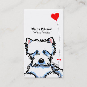 Westie Puppy Pet Business Cards Visitenkarte