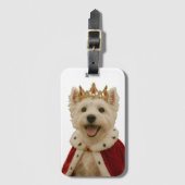 Westie Queen Gepäckanhänger (Vorderseite Vertikal)